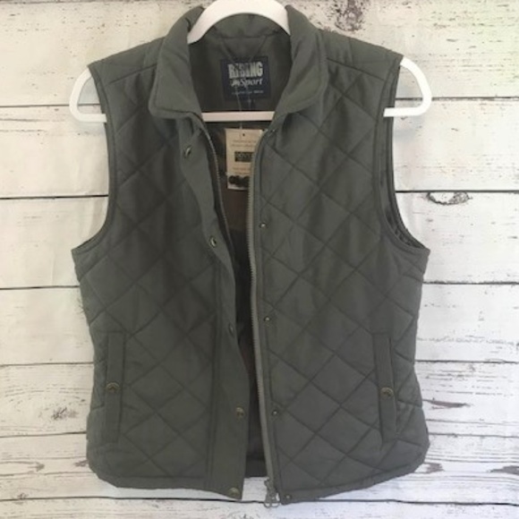 Riding Sport Jackets & Blazers - NEW Riding Sport quilted equestrian vest green